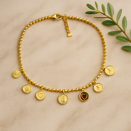 Ketting Muntbedels goud detail muntbedels | Coco & Co