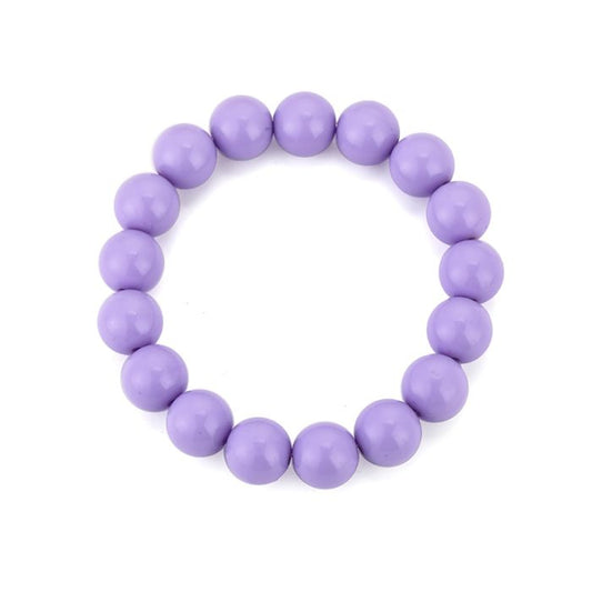 Armband Kralen lila gedragen look dames | Coco & Co