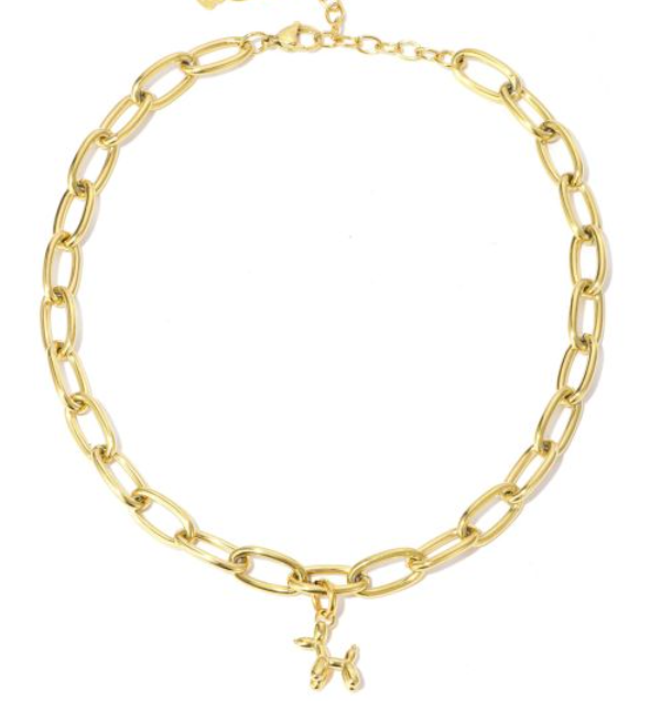 Ketting Balloon Dog goud bedel detail | Coco & Co