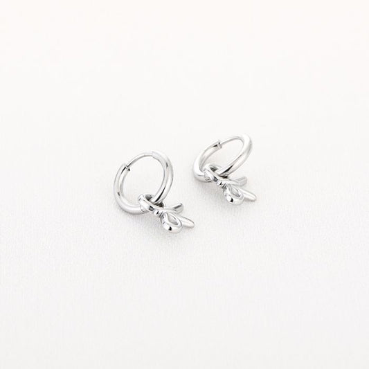 Oorbellen Strik - Zilver