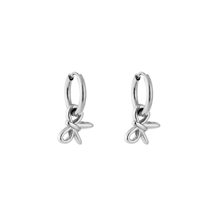 Oorbellen Strik - Zilver