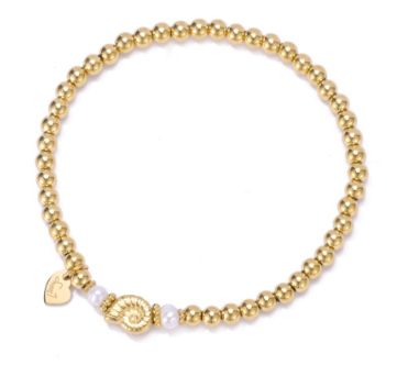 Armband Schelp Parel goud dames sieraden | Coco & Co