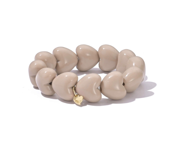 Armband Hart beige dames sieraden | Coco & Co