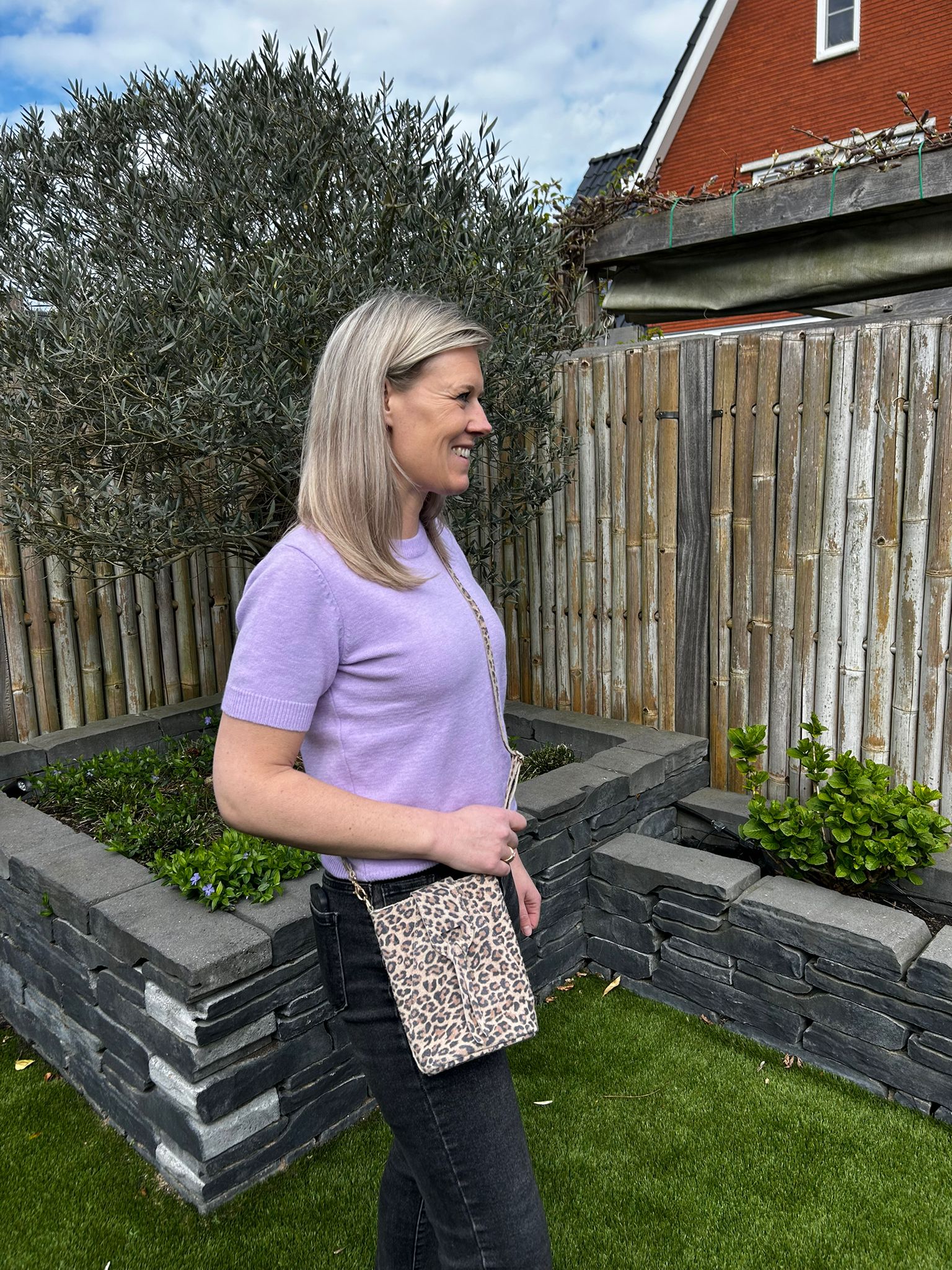 City Bag panter gedragen look dames | Coco & Co