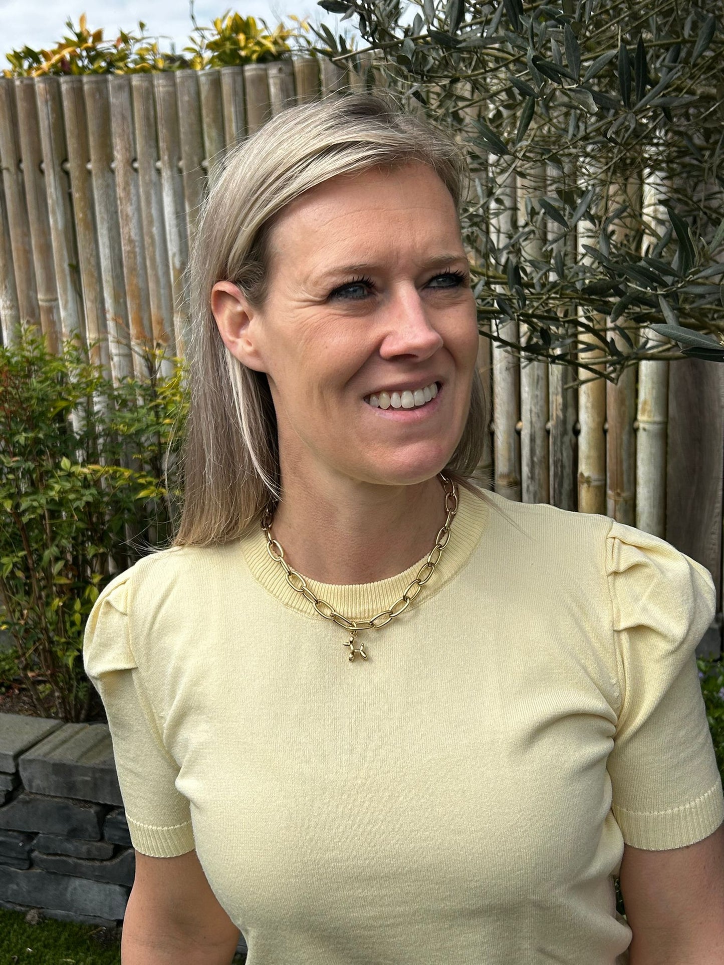 Ketting Balloon Dog goud schakelketting dames | Coco & Co