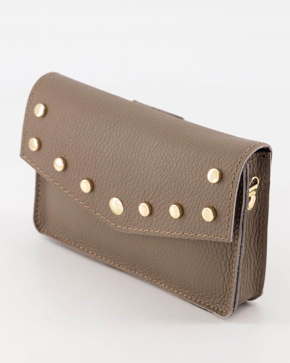 Sparkling Crossbody taupe binnenzijde ritsvak | Coco & Co