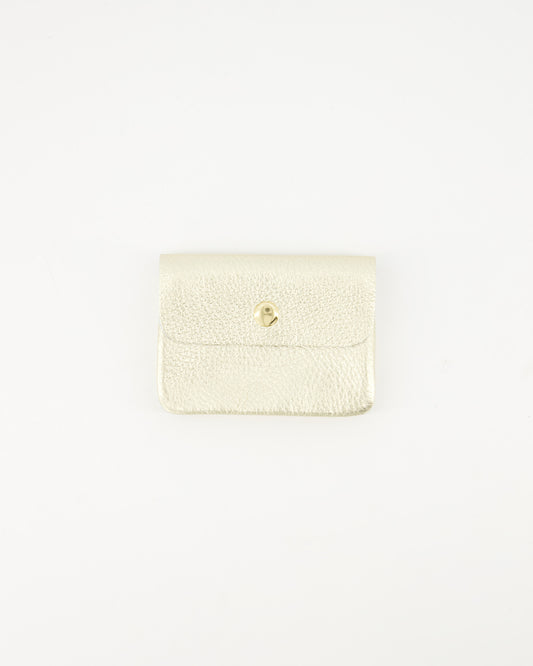 Pocket Glam Wallet goud leren portemonnee dames | Coco & Co