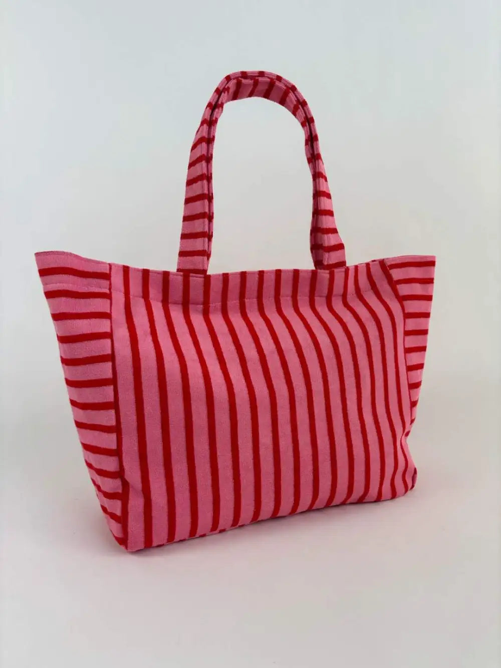 Strandtas rood roze oversized shopper dames | Coco & Co