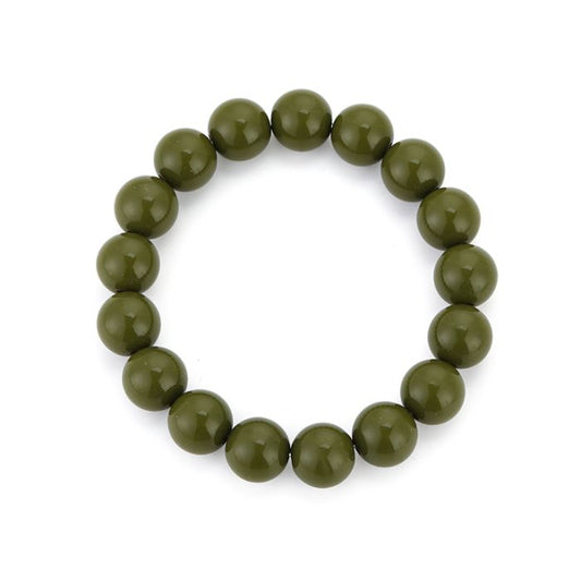 Armband Kralen groen gedragen look dames | Coco & Co