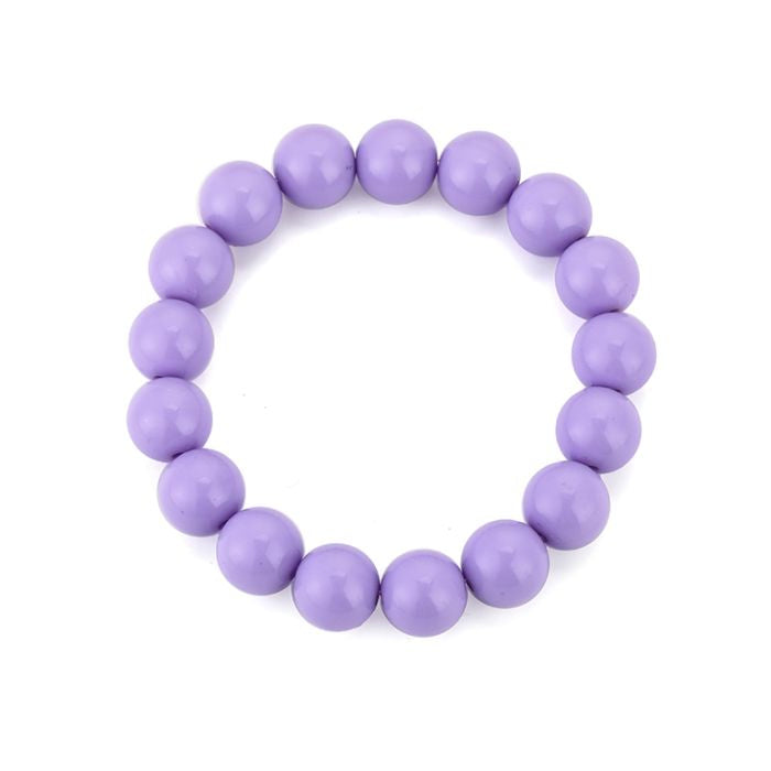 Armband Kralen lila gedragen look dames | Coco & Co