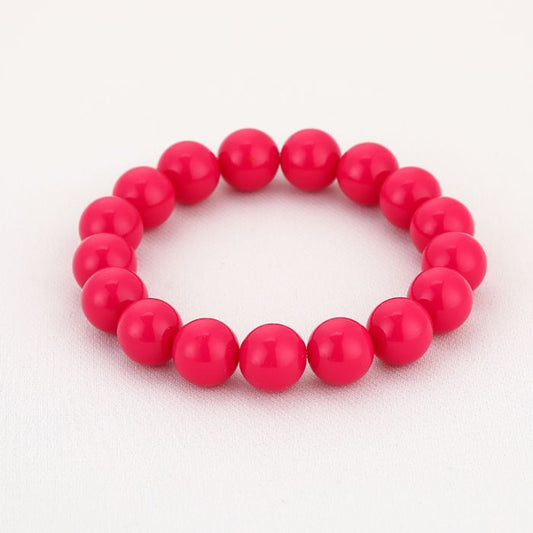 Armband Kralen roze gedragen look dames | Coco & Co