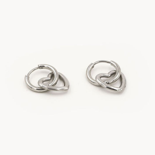 Oorbellen Ringen Hartjes zilver ring oorbellen dames | Coco & Co