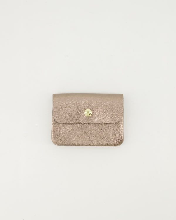 Pocket Glam Wallet metallic leren portemonnee dames | Coco & Co