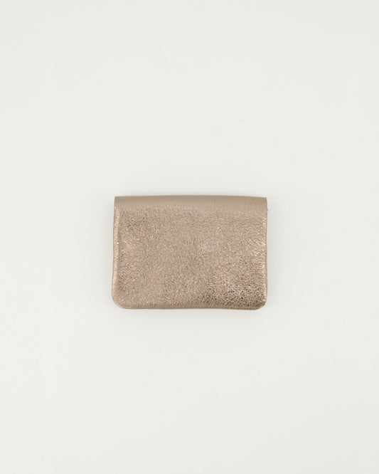 Pocket Glam Wallet metallic leren portemonnee dames | Coco & Co