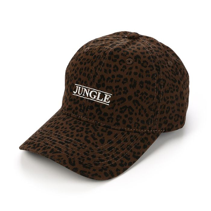 Bruine panterprint cap dames – stoere pet voor strand festival of dagelijks gebruik Coco & Co
